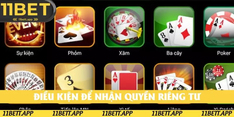 Điều kiện để được chính sách quyền riêng tư bảo vệ